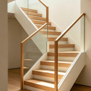 Double stringer stairs