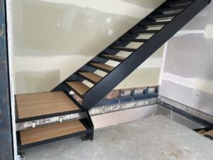 Custom Double Stringer Stairs for a Melbourne Villa