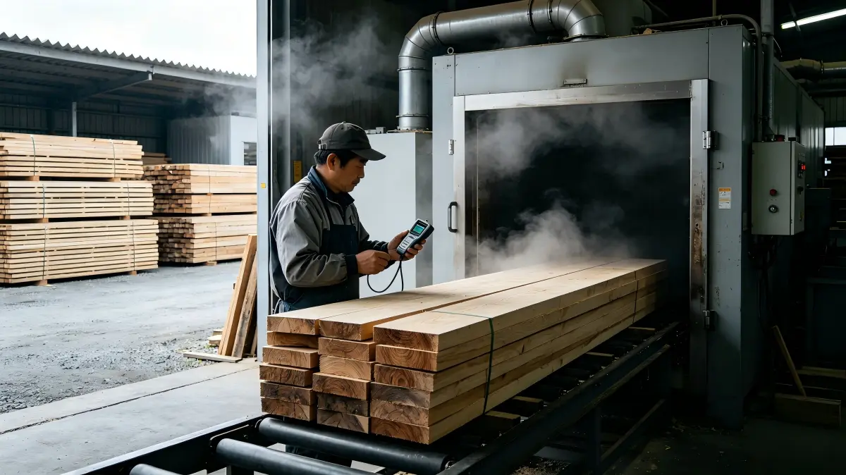wooden stairs treads production process